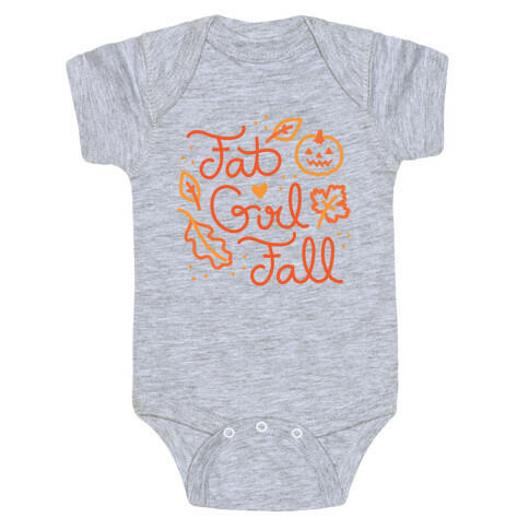 Fat Girl Fall Baby One-Piece