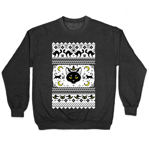 Witchy Black Cats Ugly Sweater Pullover