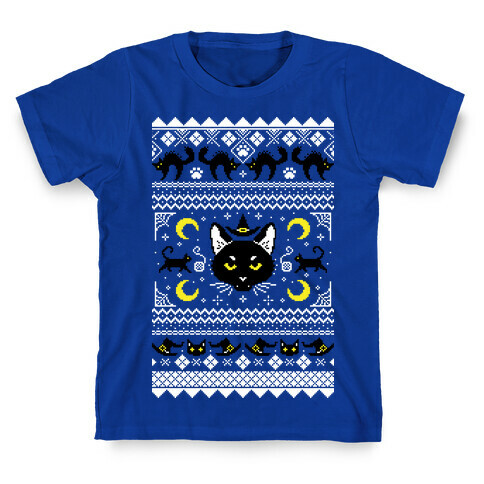 Witchy Black Cats Ugly Sweater T-Shirt