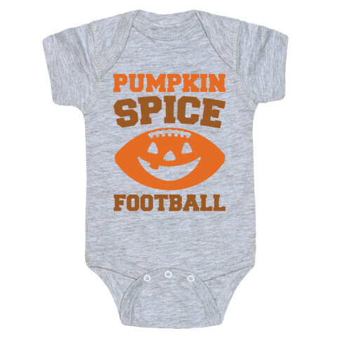 Pumpkin Spice Football  Baby One-Piece