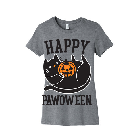 Happy Pawoween Womens T-Shirt