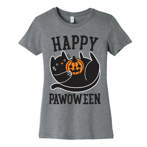 Happy Pawoween Womens T-Shirt