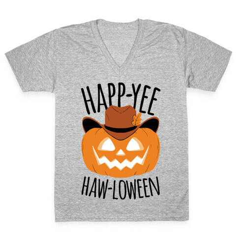 Happ-YEE HAW-loween V-Neck Tee Shirt