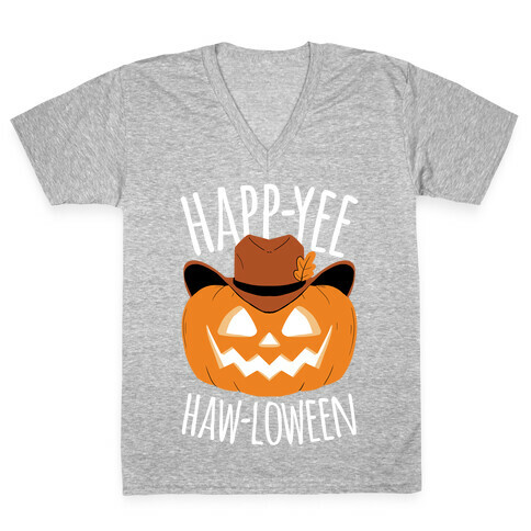 Happ-YEE HAW-loween V-Neck Tee Shirt