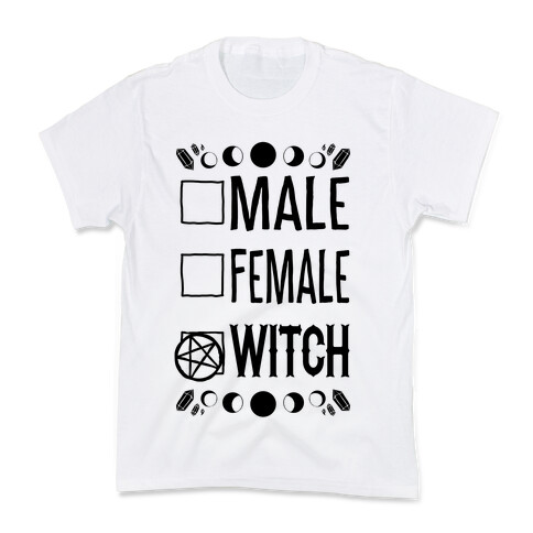 Male, Female, Witch Kids T-Shirt
