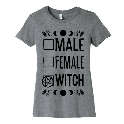 Male, Female, Witch Womens T-Shirt