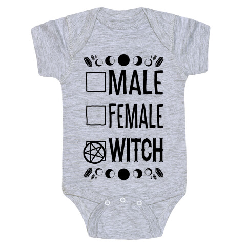 Male, Female, Witch Baby One-Piece