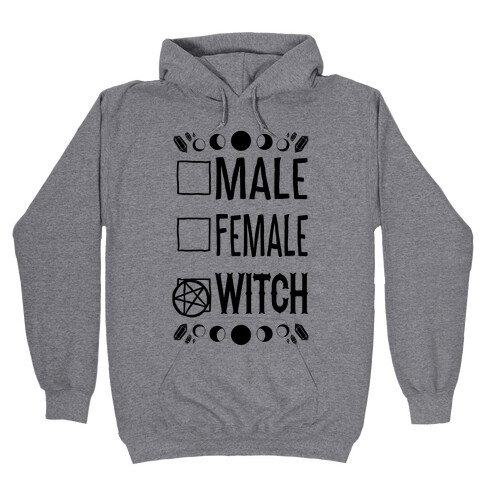 Male, Female, Witch Hooded Sweatshirt
