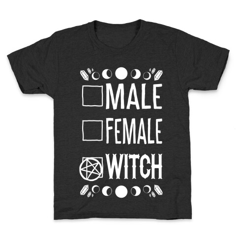 Male, Female, Witch Kids T-Shirt