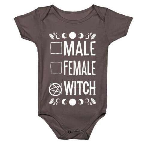 Male, Female, Witch Baby One-Piece