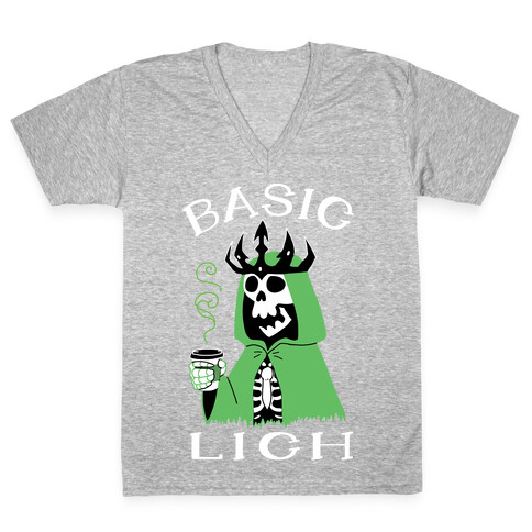 Basic Lich V-Neck Tee Shirt