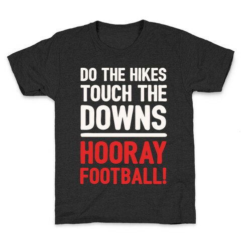 Hooray Football White Print Kids T-Shirt