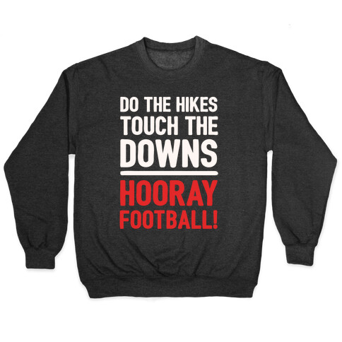 Hooray Football White Print Pullover