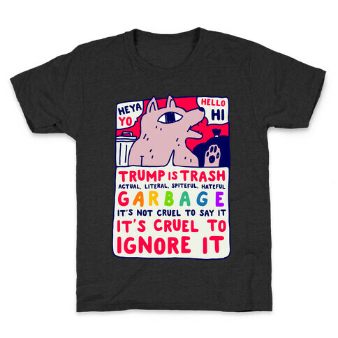 Trump Is Trash Comic Kids T-Shirt