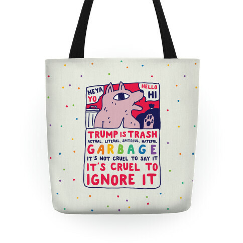 Trump Is Trash Comic Tote