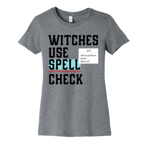 Witches use Spell Check Womens T-Shirt