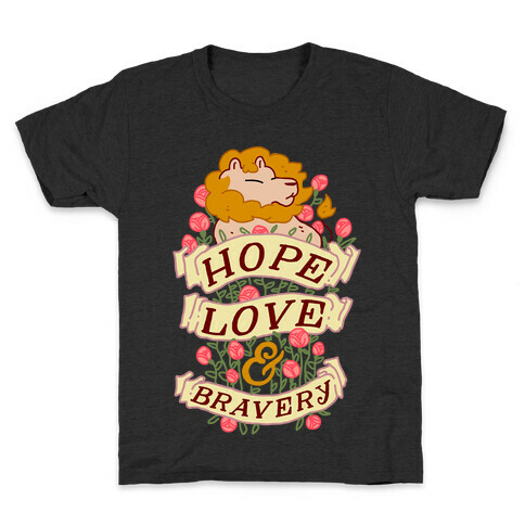 Hope Love & Bravery Kids T-Shirt