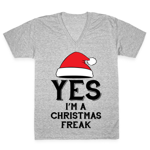 Christmas Freak V-Neck Tee Shirt