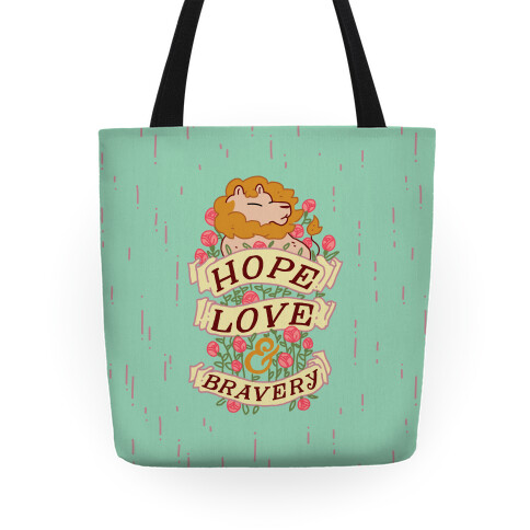 Hope Love & Bravery Tote