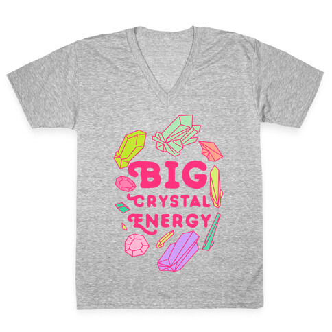 Big Crystal Energy V-Neck Tee Shirt