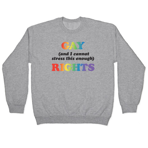 Gay (and I cannot stress this enough) Rights Pullover