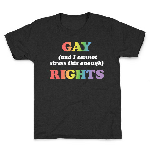Gay (and I cannot stress this enough) Rights Kids T-Shirt