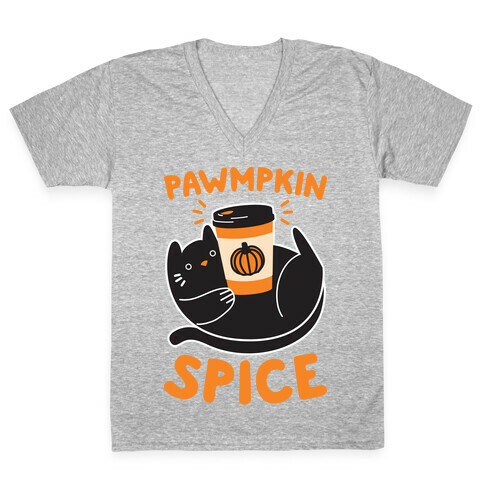 Pawmpkin Spice V-Neck Tee Shirt