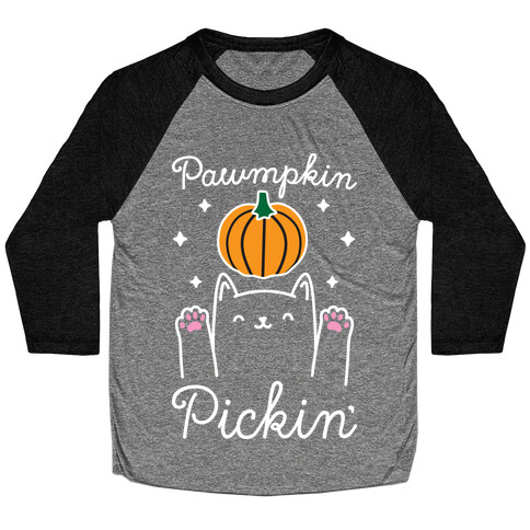 Pawmpkin Pickin' Baseball Tee