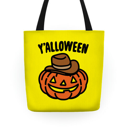 Y'alloween Halloween Country Parody Halloween Tote Bag Tote