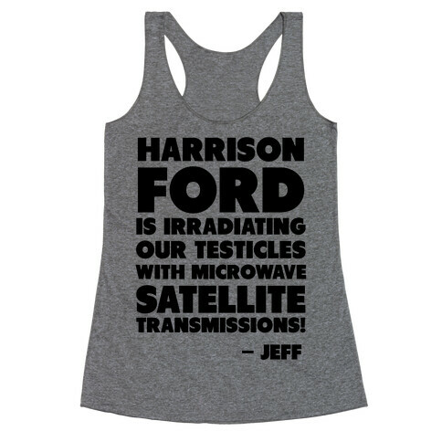 Jeff Quote Racerback Tank Top