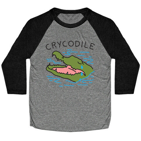 Crycodile Crocodile Baseball Tee