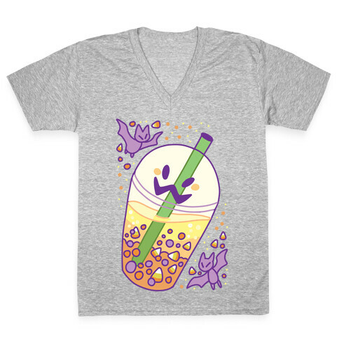 Toil and Trouble Bubble Tea V-Neck Tee Shirt