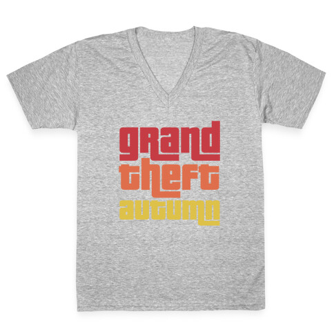 Grand Theft Autumn V-Neck Tee Shirt