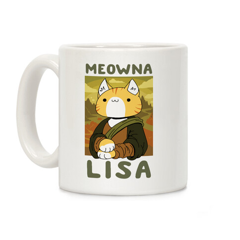 Meowna Lisa Coffee Mug