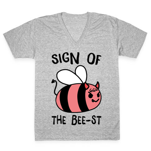 Sign of the Bee-st V-Neck Tee Shirt