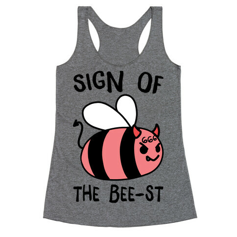 Sign of the Bee-st Racerback Tank Top