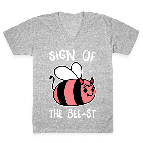 Sign of the Bee-st V-Neck Tee Shirt