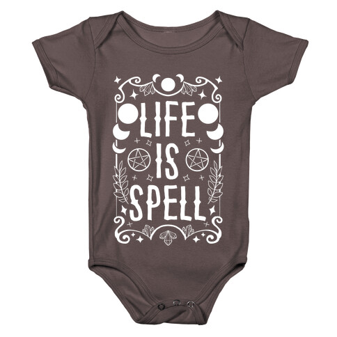 Life Is Spell Baby One-Piece