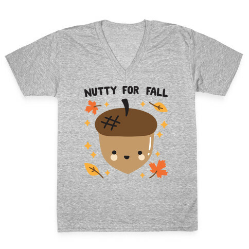 Nutty For Fall V-Neck Tee Shirt