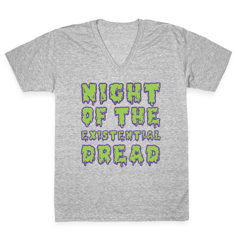 Night of the Existential Dread V-Neck Tee Shirt