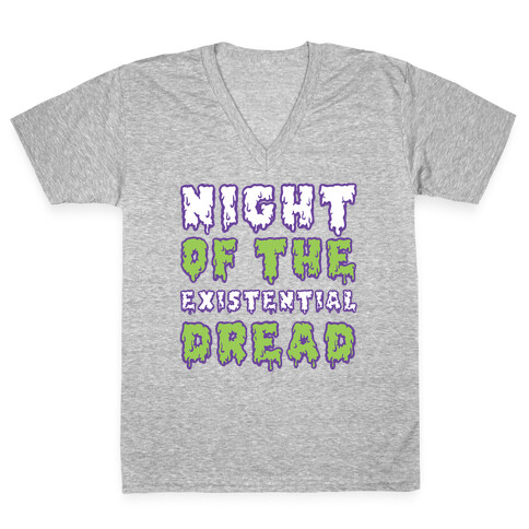 Night of the Existential Dread V-Neck Tee Shirt