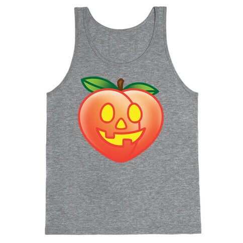 Peach Jack-O-Lantern  Tank Top