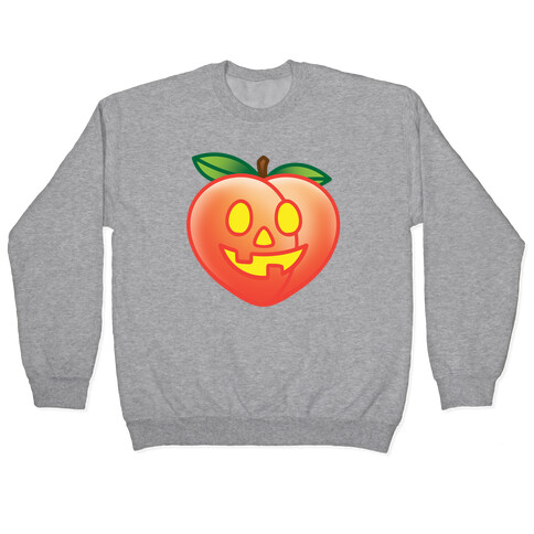 Peach Jack-O-Lantern  Pullover