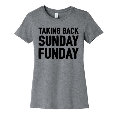 Taking Back Sunday Funday Parody Womens T-Shirt