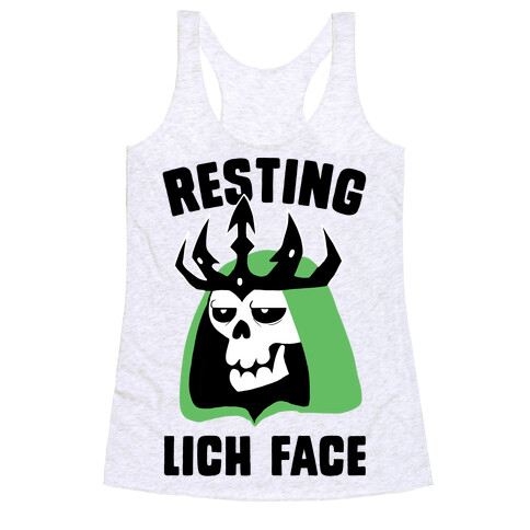 Resting Lich Face Racerback Tank Top