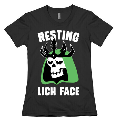 Resting Lich Face Womens T-Shirt
