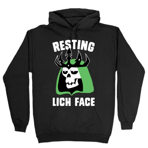 Resting Lich Face Hooded Sweatshirt