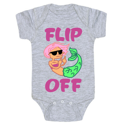 Flip Off Baby One-Piece