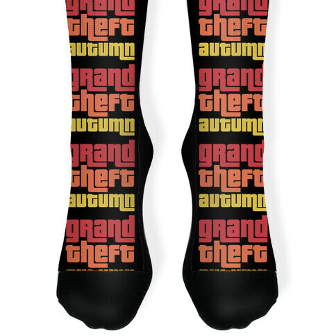 Grand Theft Autumn Sock