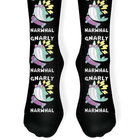 Gnarly Narwhal  Sock